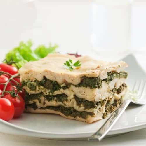 Lasagně špenátové
