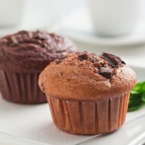 Čokoládové muffiny s ořechy
