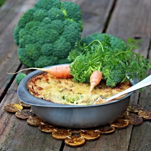 Brokolicový nákyp / bez vajec / bešamel / veganské recepty