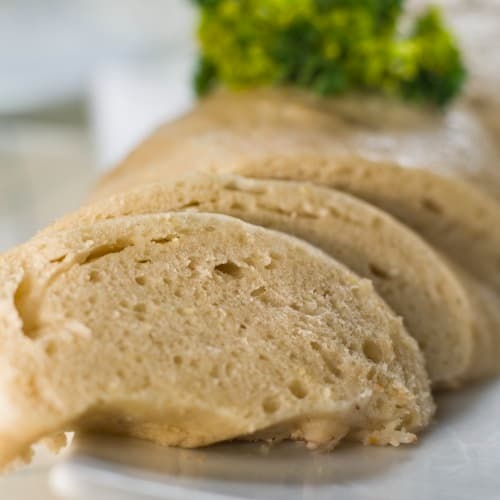 Kynutý knedlík - vegan, bez vajec, s celozrnná mouka