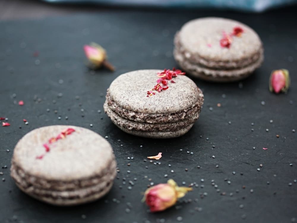 Makové makronky / bez vajec / veganské /mák zdraví / mletý mák recept