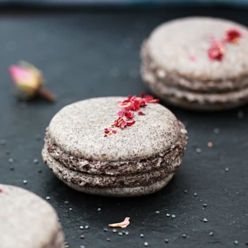 Makové makronky / bez vajec / veganské /mák zdraví / mletý mák recept
