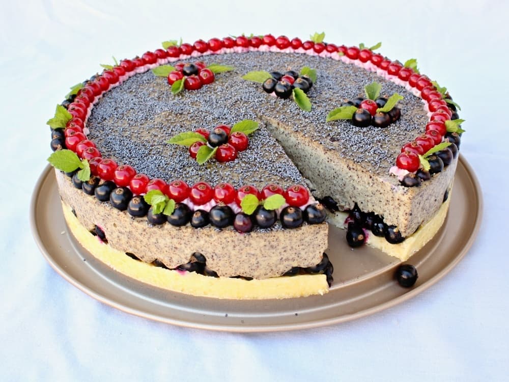 Makový cheesecake - vegan, makový recept, makový zákusek, bez lepku, bez vajec